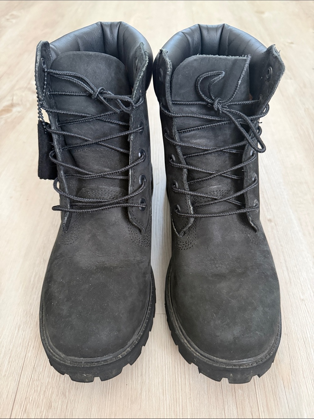 Timberland Women's Black Lace-Up Suede Boots